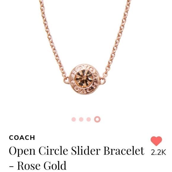 Coach Rose Gold slider bracelet New msrp $78 - Picture 4 of 16